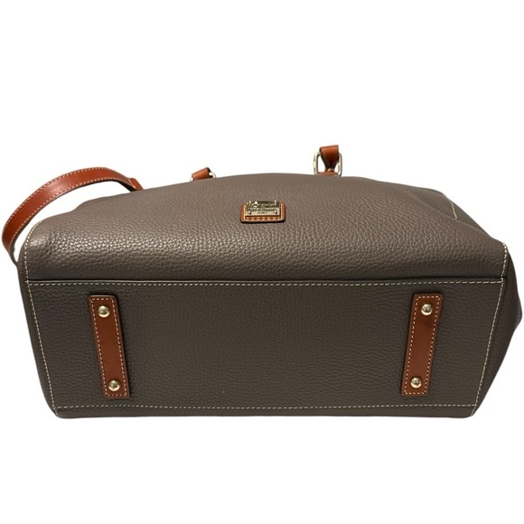 Dooney & Bourke Pebble Leather Zip Satchel Shoulder Bag Large - Picture 9 of 16